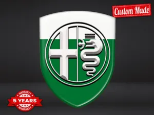 Alfa Romeo Wasserfestes Etikett Premium Minimal Professionell